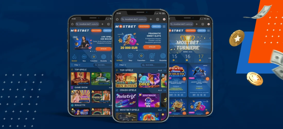 Auswahl an Spielen im Mostbet Casino
